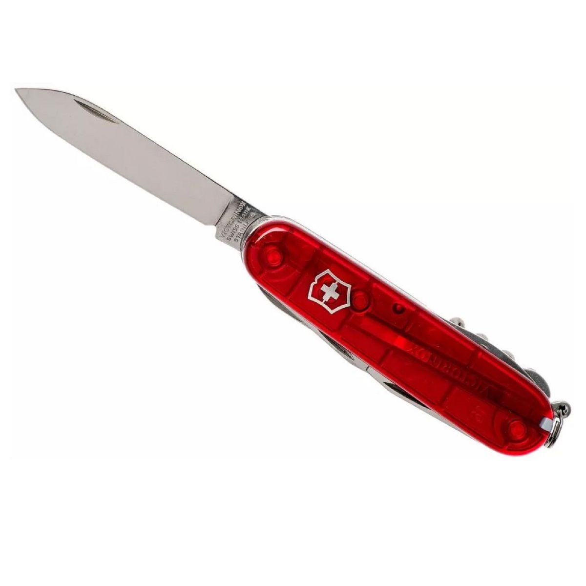 VICTORINOX - NAVAJA VICTORINOX CLIMBER ROJO TRANSLUCIDO