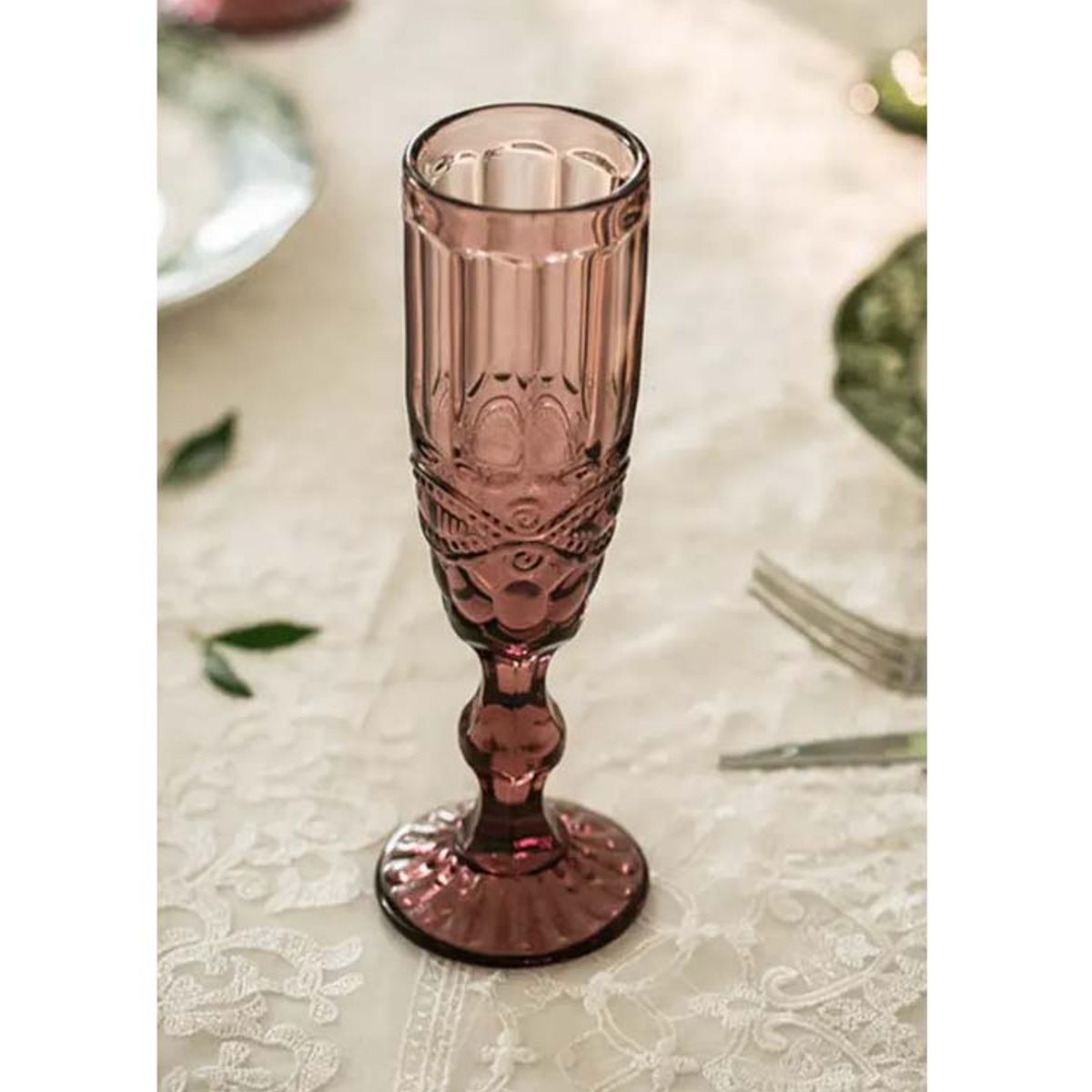 OCT GLASSWARE - SET 6 COPAS CHAMPANA VINTAGE ROSA 5.5 ONZ