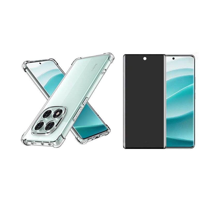 GENERICO - Funda Airbag + Antiespia Para Xiaomi Redmi Note 14 Pro Plus 5G