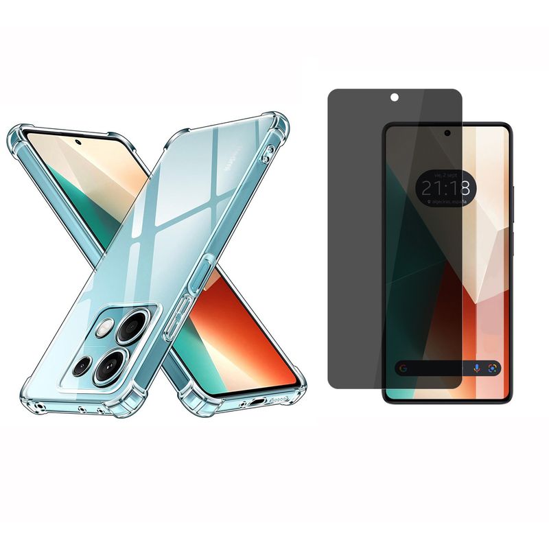 GENERICO - Funda Airbag Antichoque + Antiespia Para Xiaomi Redmi Note 13 PRO 4G