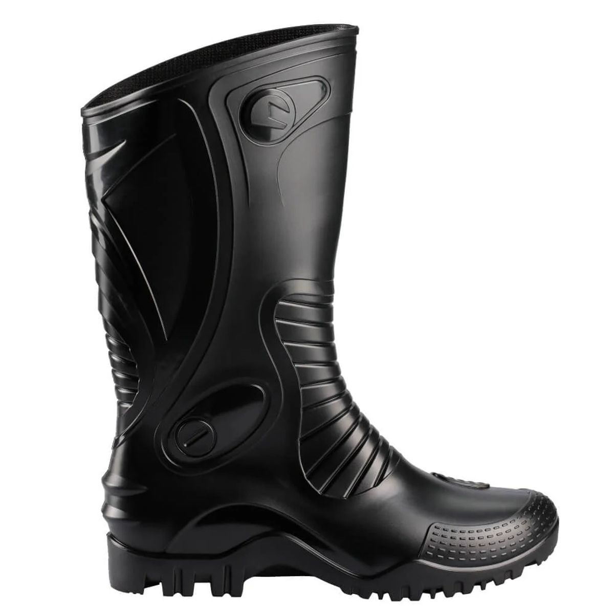 IDECAL - Botas de Lluvia Dakar color Negro Para Motociclistas