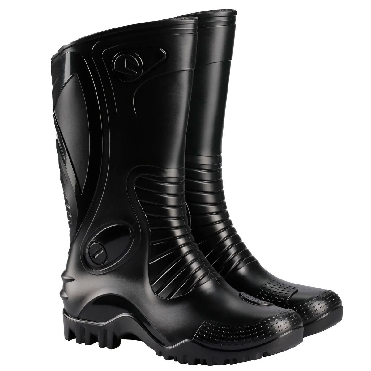 IDECAL - Botas de Lluvia Dakar color Negro Para Motociclistas