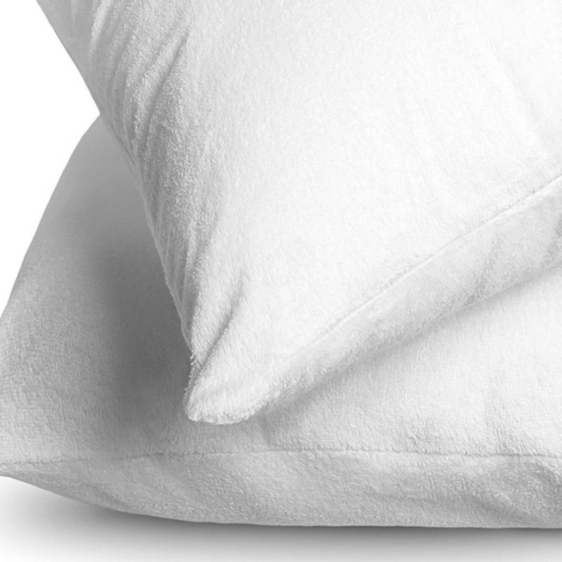 GENERICO - Protector De Almohada Antifluido Terry 50x70 x 2 Unidades