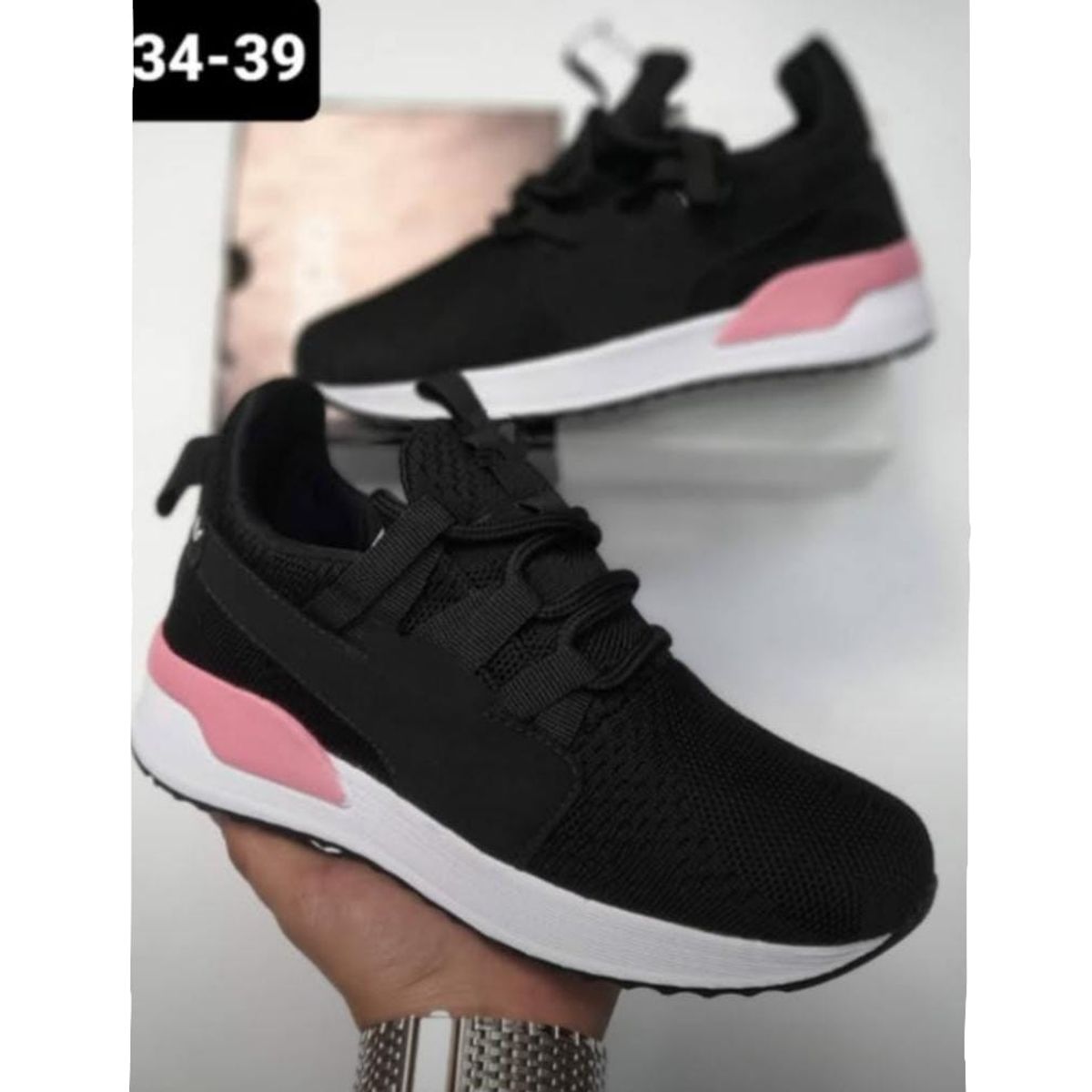 URBAN PLUS - TENIS PARA MUJER COLOR NEGRO