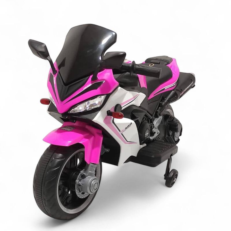 BRITOCHET - Moto Eléctrica Niño Niña Usb Sd Mp3 Recargable Luces 1 a 4 Años REF E400