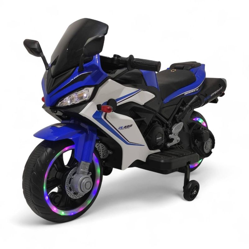 BRITOCHET - Moto Eléctrica Niño Niña Usb Sd Mp3 Recargable Luces 1 a 4 Años REF E400