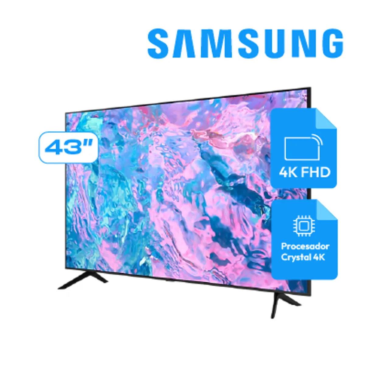 SAMSUNG - SMART TV Samsung de 43 Crystal UHD