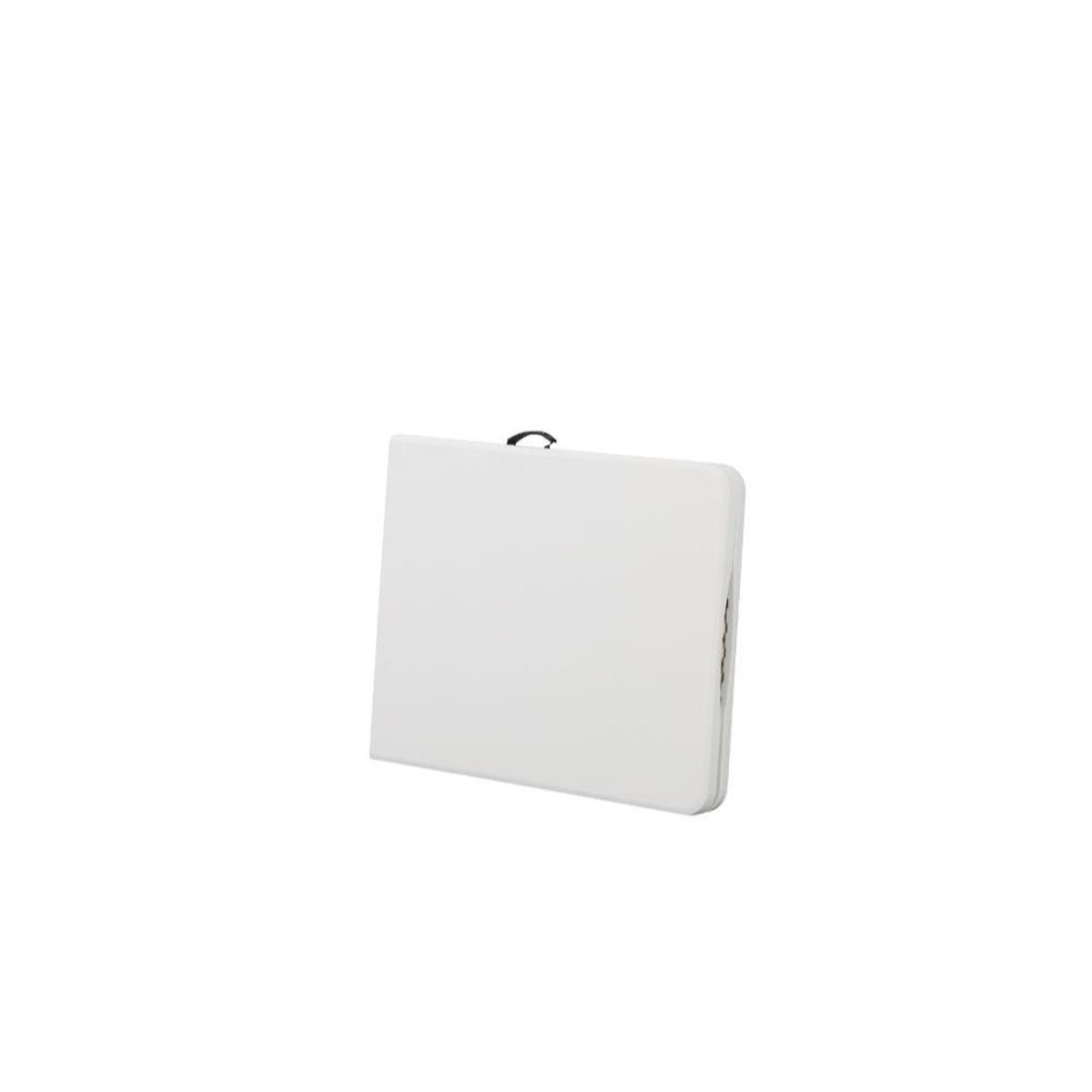 RTA DESIGN - Mesa Auxiliar de Sala Plegable Print Blanco con patas metálicas