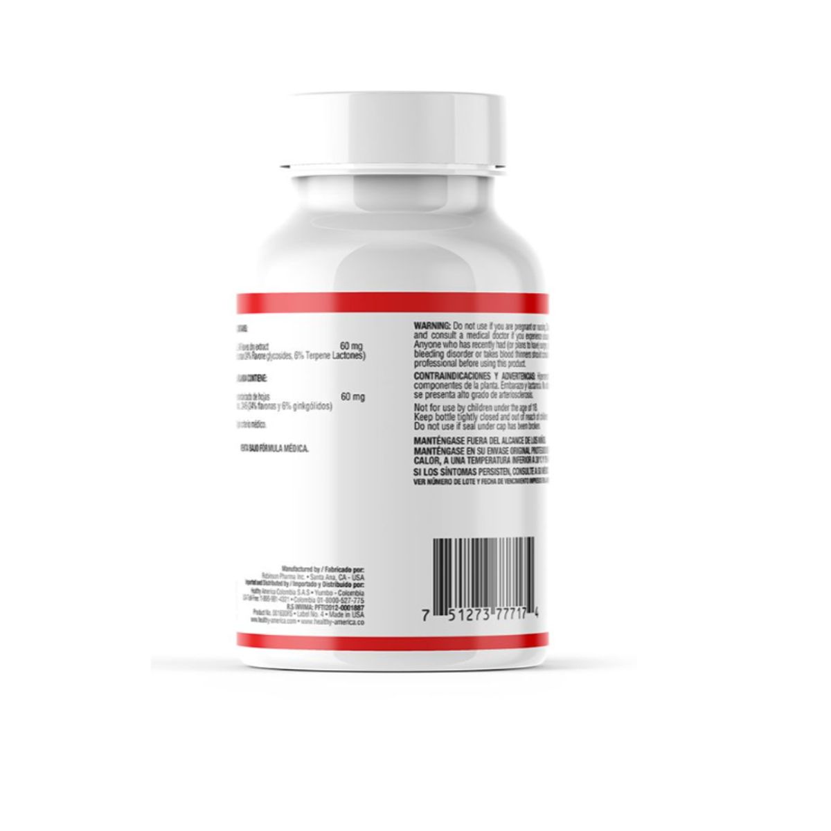 HEALTHY AMERICA - STANDARDIZED GINKGO BILOBA  X 60 SOFTGELS / HEALTHY AMERICA