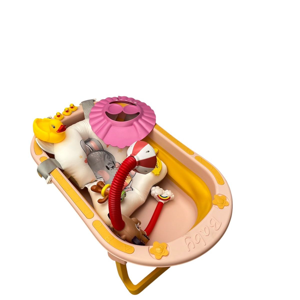 GENERICO - Bañera Plegable De Bebe Termómetro De Pez Ducha Accesorios