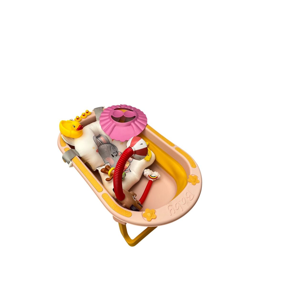 GENERICO - Bañera Plegable De Bebe Termómetro De Pez Ducha Accesorios