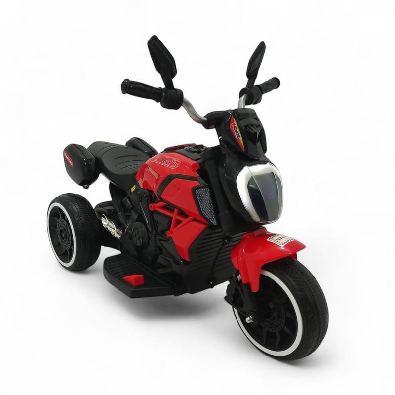 BRITOCHET - Moto Eléctrica Niño Niña Usb Sd Mp3 Recargable Luces 1 a 4 Años REF 1403