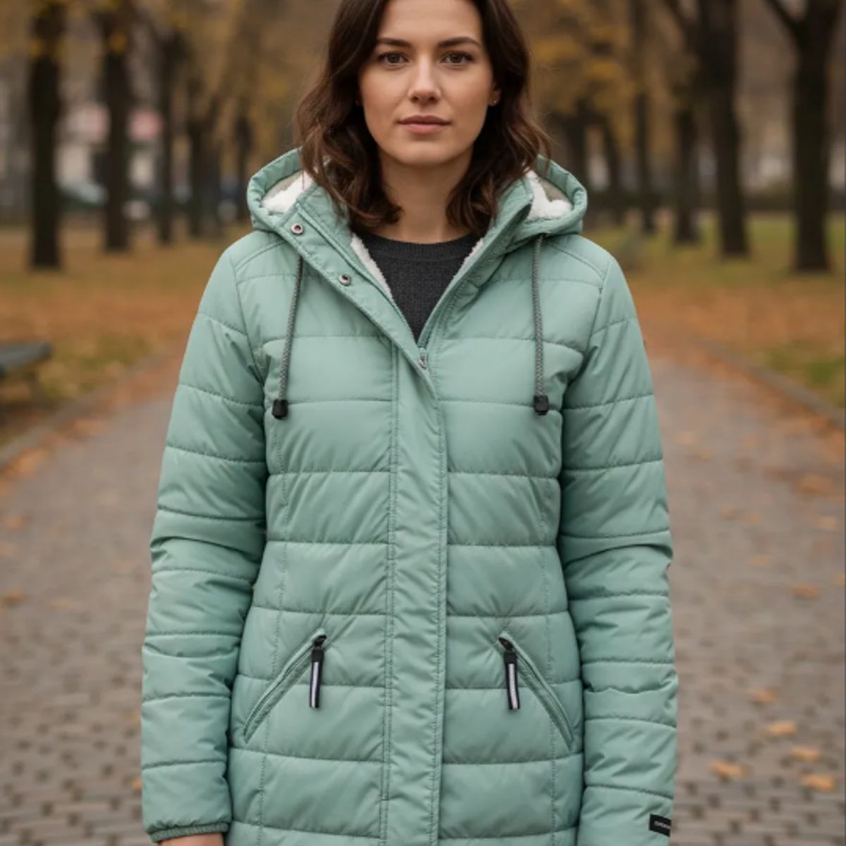 CAELI - chaqueta abrigo ovejera ovegera  MUJER lluvia frio semi impermeable marca CAELI