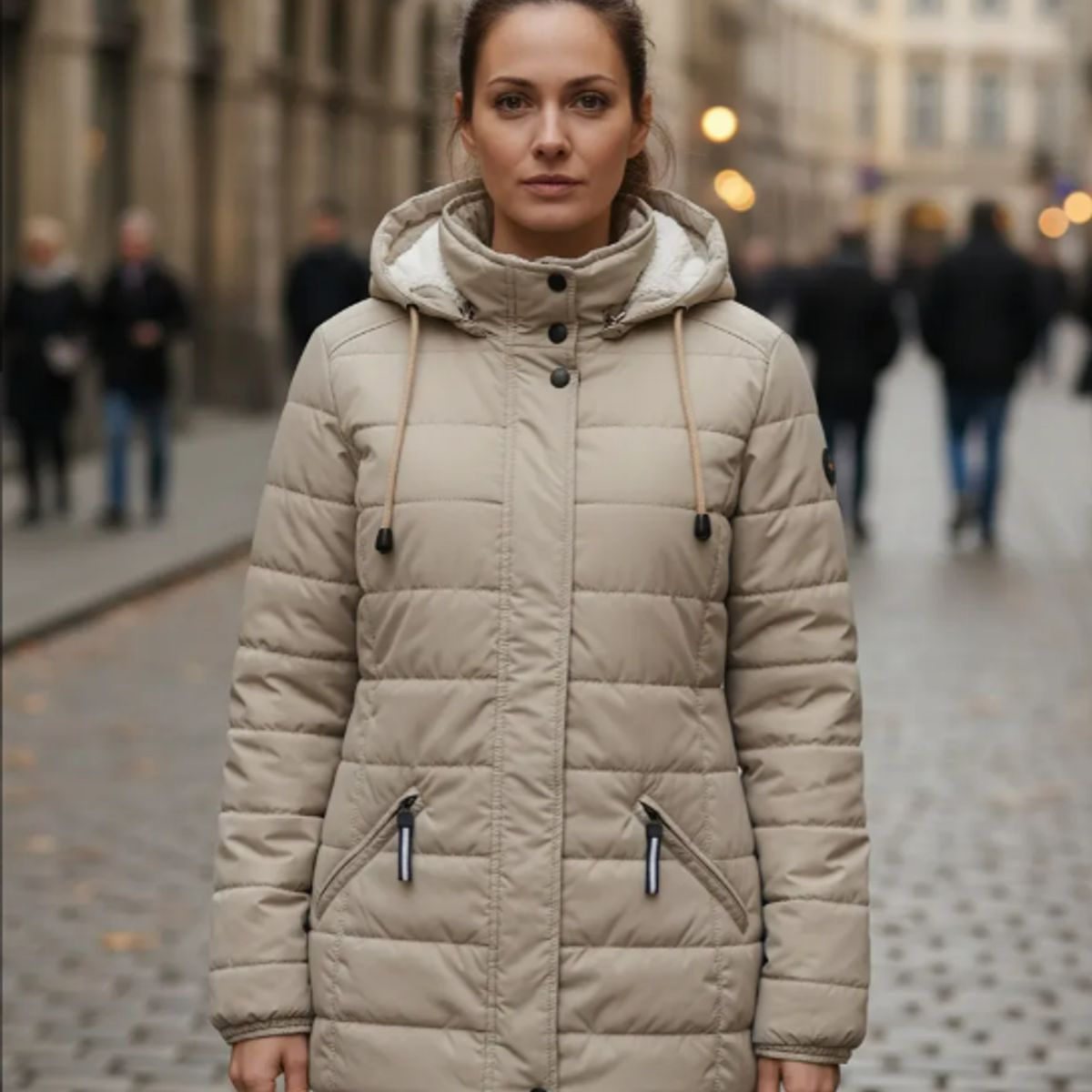 CAELI - chaqueta abrigo ovejera ovegera  MUJER lluvia frio semi impermeable marca CAELI