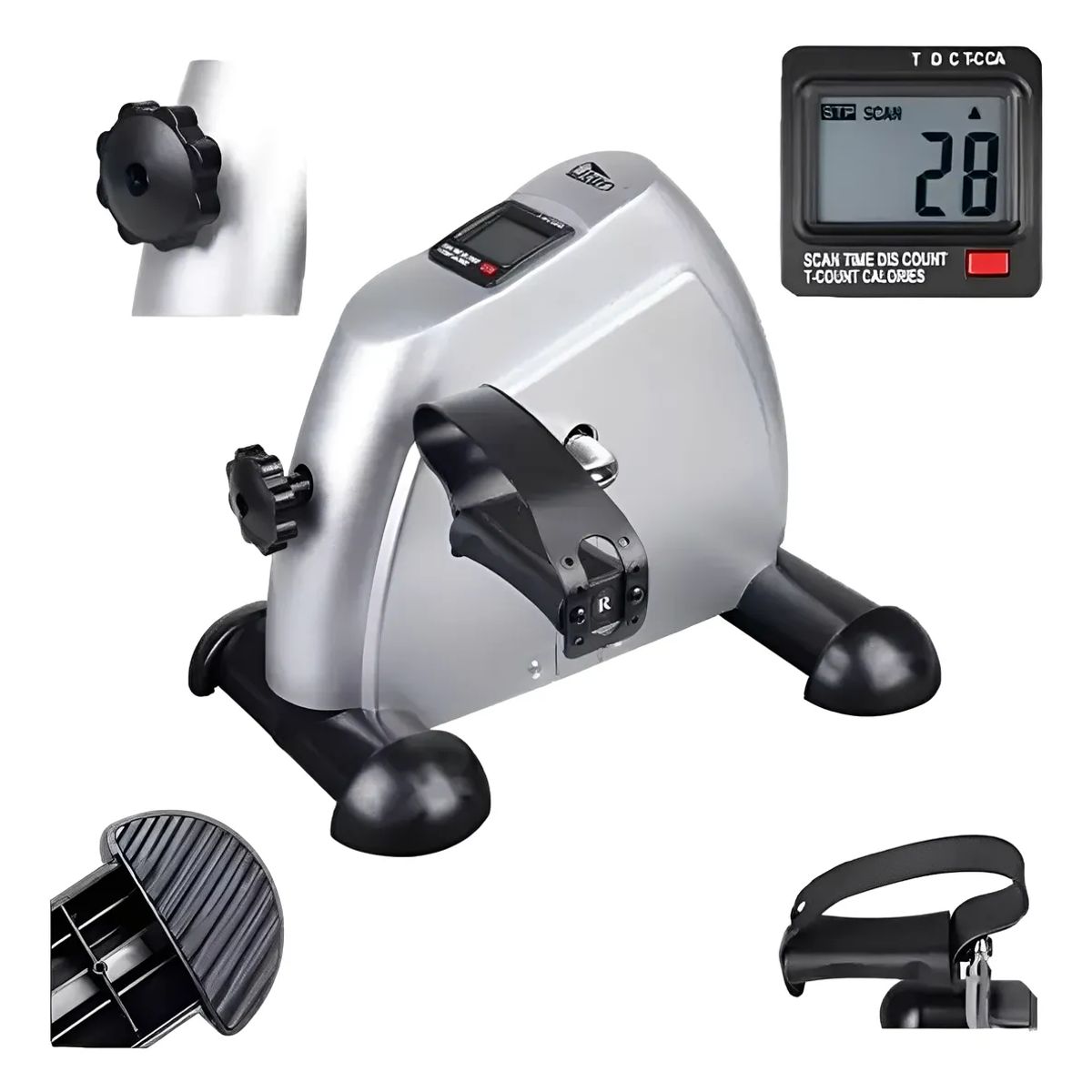 MILOPTS - Mini Bicicleta Estatica Ejercitador De Pedal Portatil