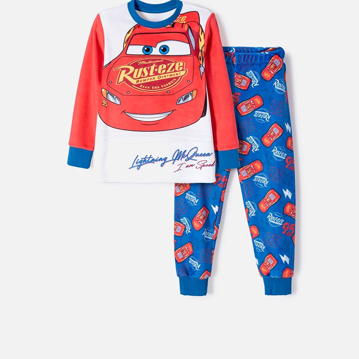 DISNEY - Pijama de Cars con pantalón largo para niño