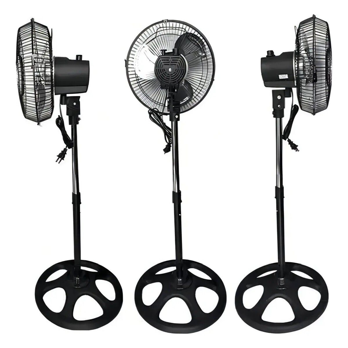 MAX - Ventilador Pedestal De Pie 10 Pulgadas Con 3 Aspas