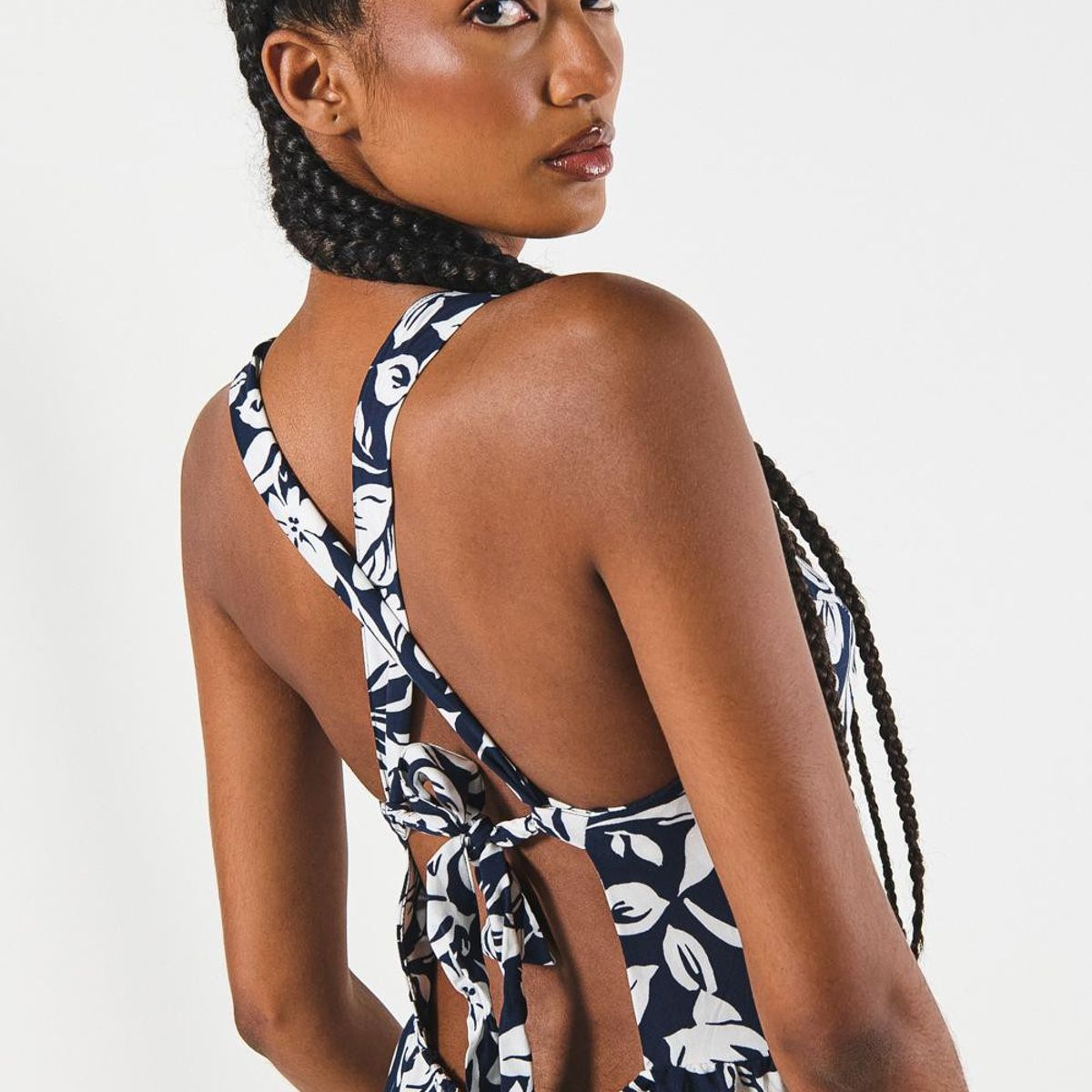 KOAJ - KOAJ VESTIDO LARGO ESTAMPADO/RAYON/ABERTURA FALDA/ESCOTE ESP Mujer