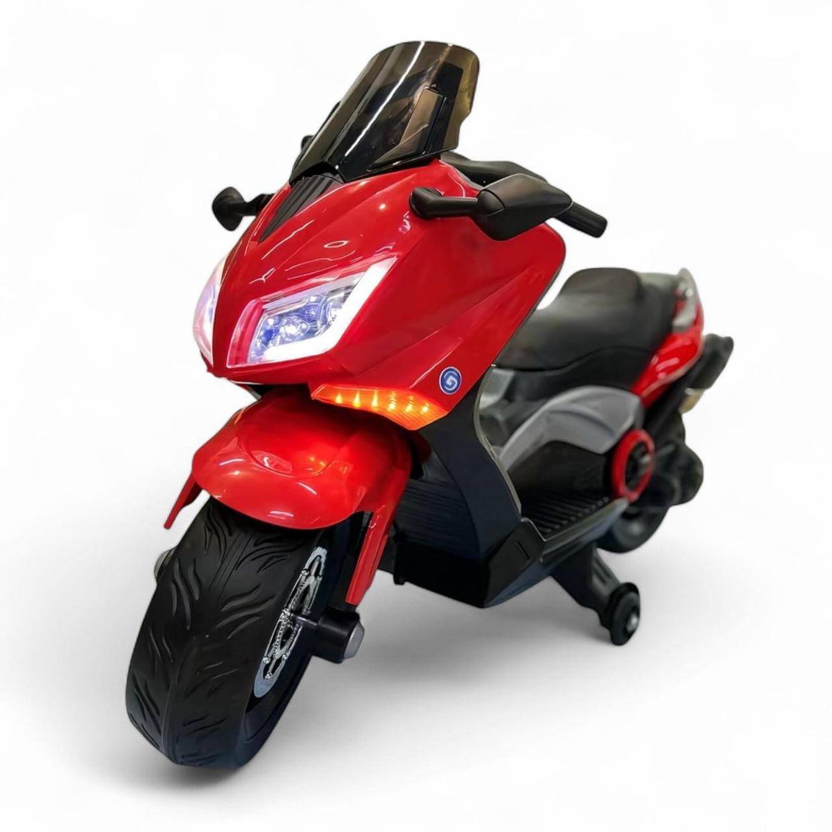 BRITOCHET - Moto Eléctrica Niño Niña Estilo ENMAX 1 a 8 Años Luz Llantas REF EV285