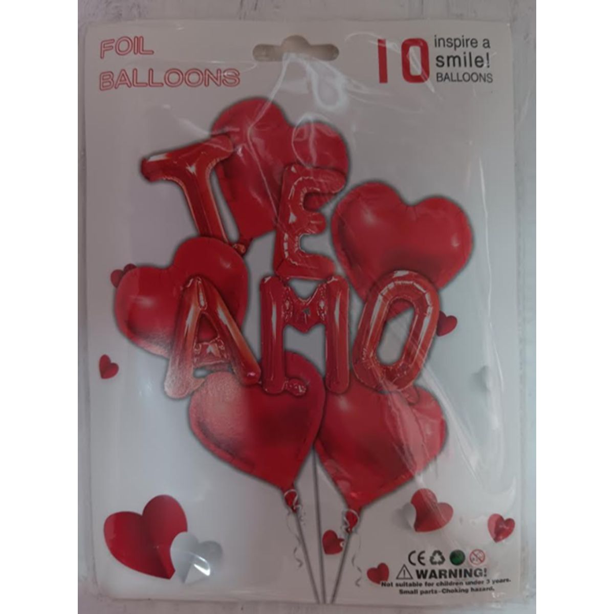GENERICO - Kit Globos Te Amo 10 pcs