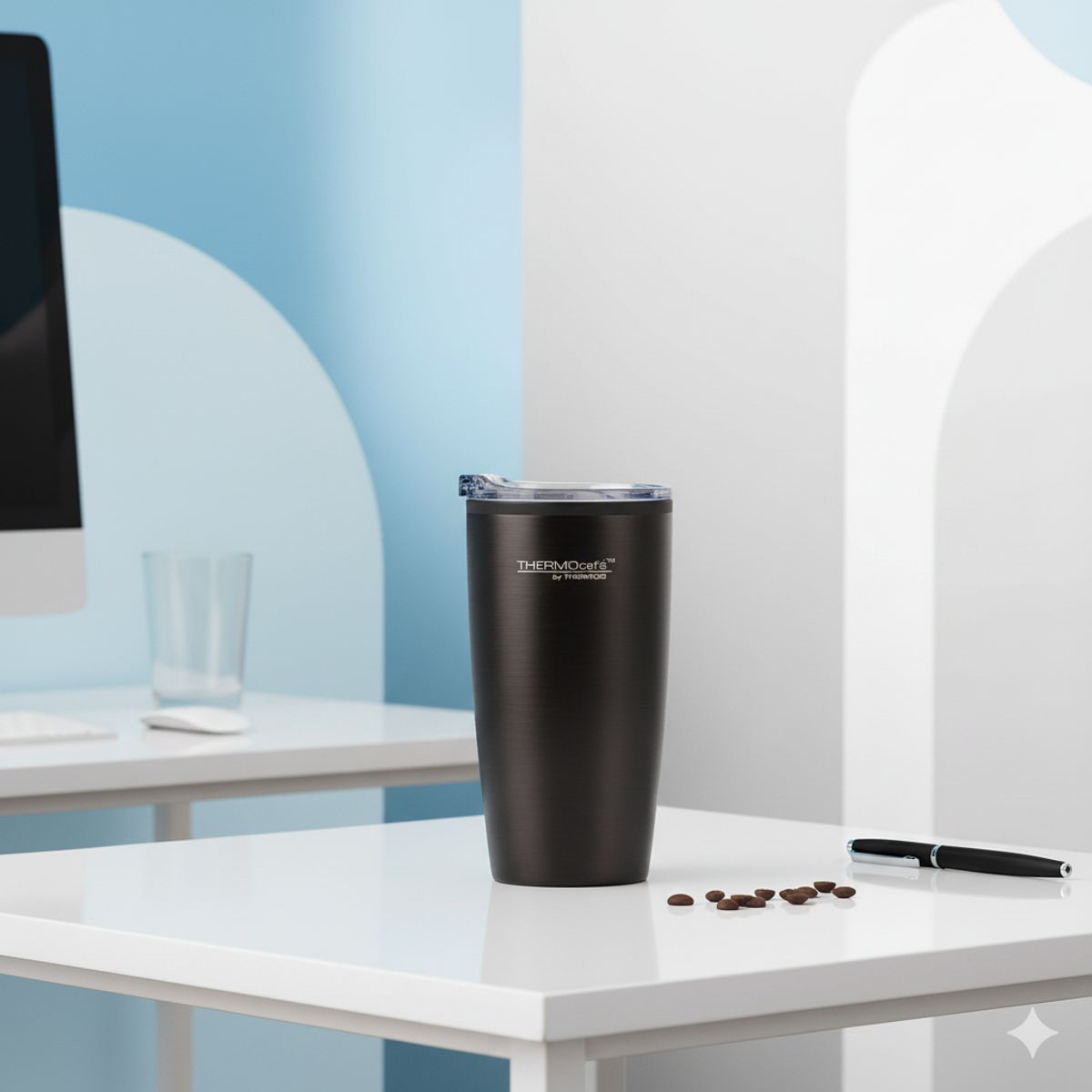 THERMOS - Mug 350Ml Negro Exterior De Acero Inox THERMOS