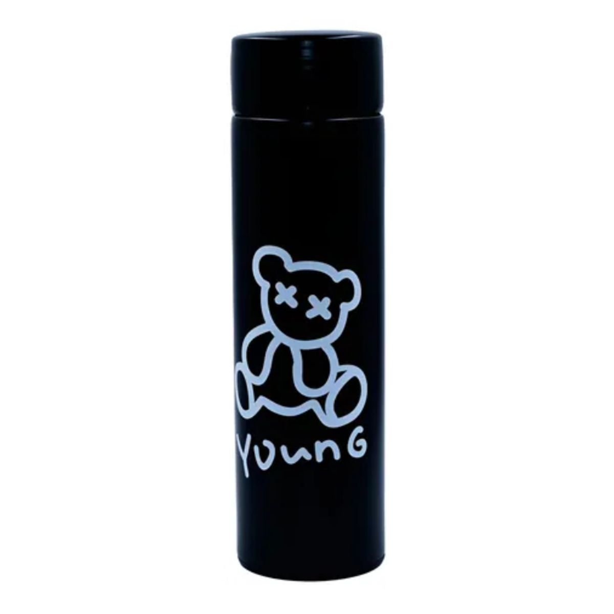 GENERICO - Termo Acero Inoxidable 500ml Kawaii Cute Estilo Oso Negro