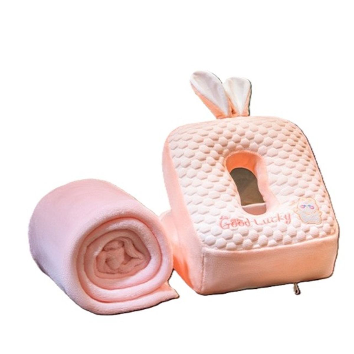 BEBESITOS - ALMOHADA DE DESCANSO PRA OFICINA O VIAJES LARGOS CONEJA