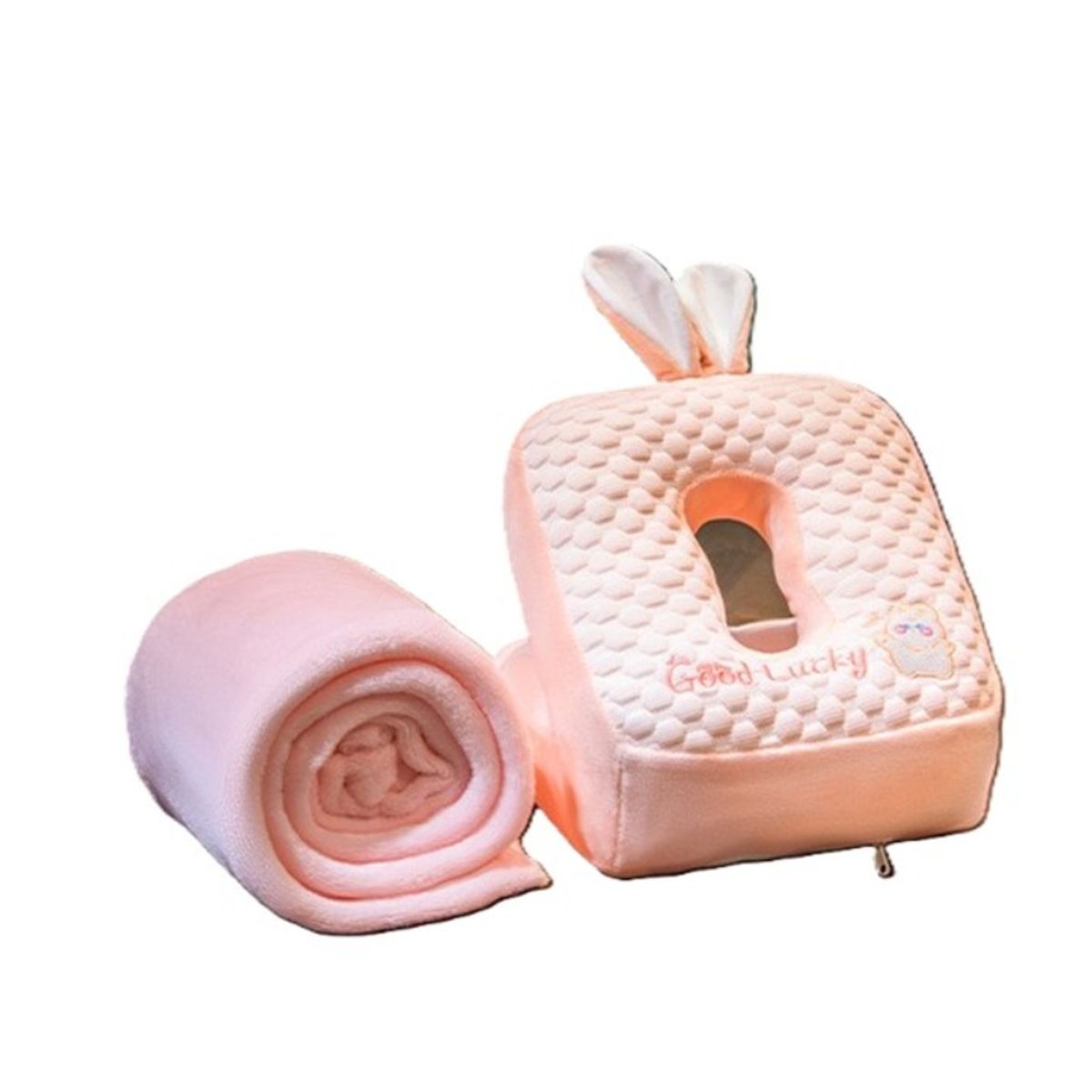 BEBESITOS - ALMOHADA DE DESCANSO PRA OFICINA O VIAJES LARGOS CONEJA