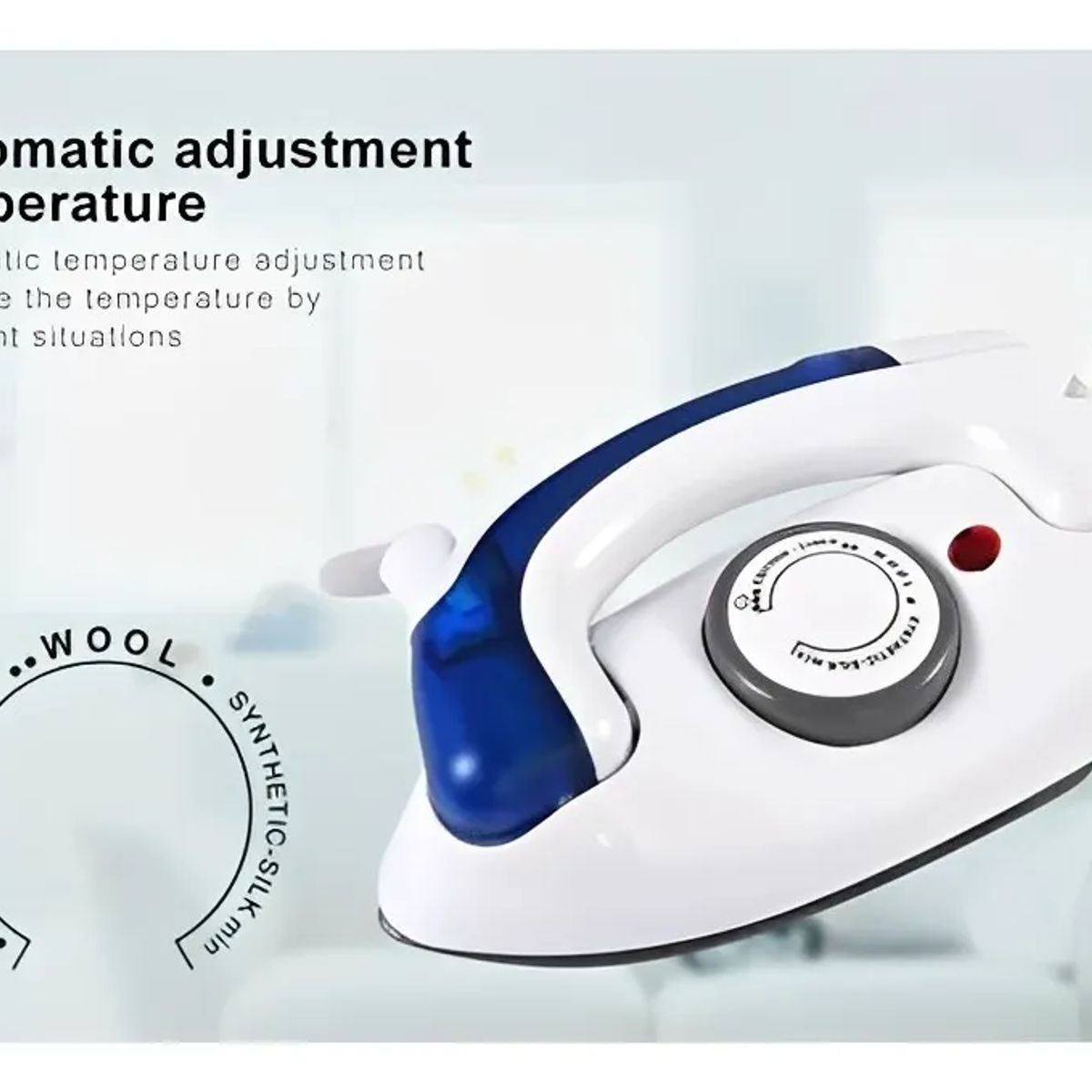 MILOPTS - Plancha Para Ropa Viaje Vapor Plegable Control Temperatura