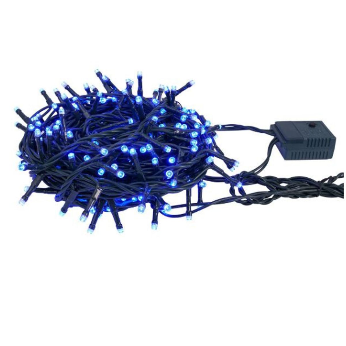 ADQUIERELO YA - Extensión Luz LED Lineal Azul 100 Luces 7 Metros Cable Verde 1432