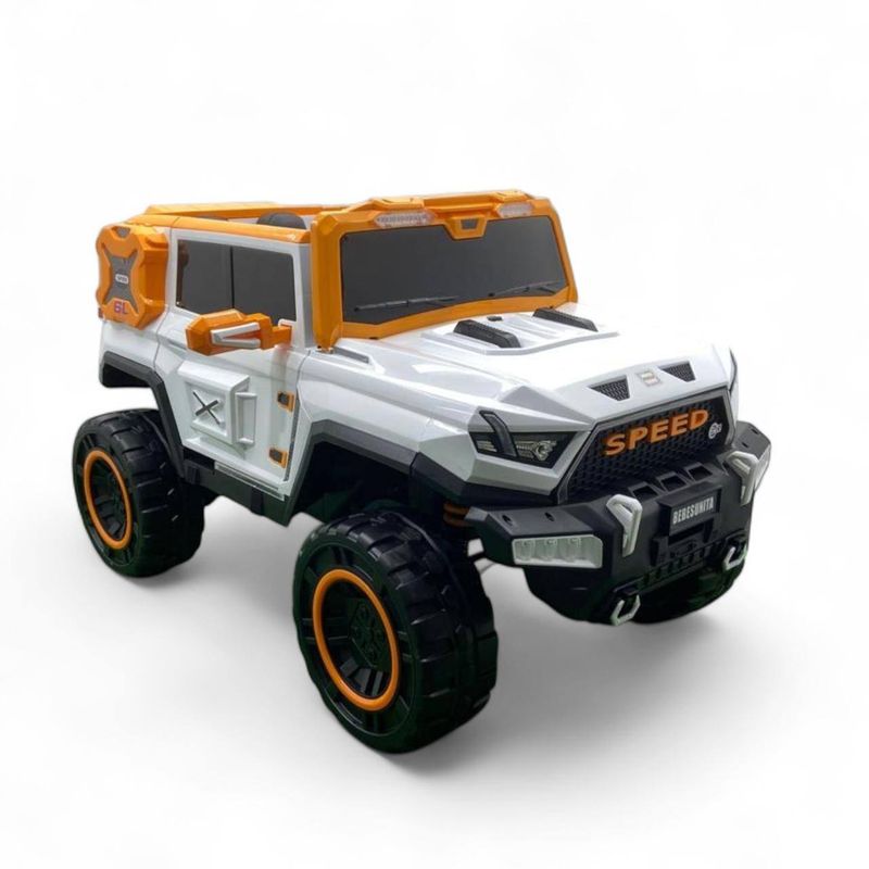 BRITOCHET - Carro Eléctrico Recargable Niño/Niña Llantas Gomas 4x4 1 a 8 Años REF BDM0922