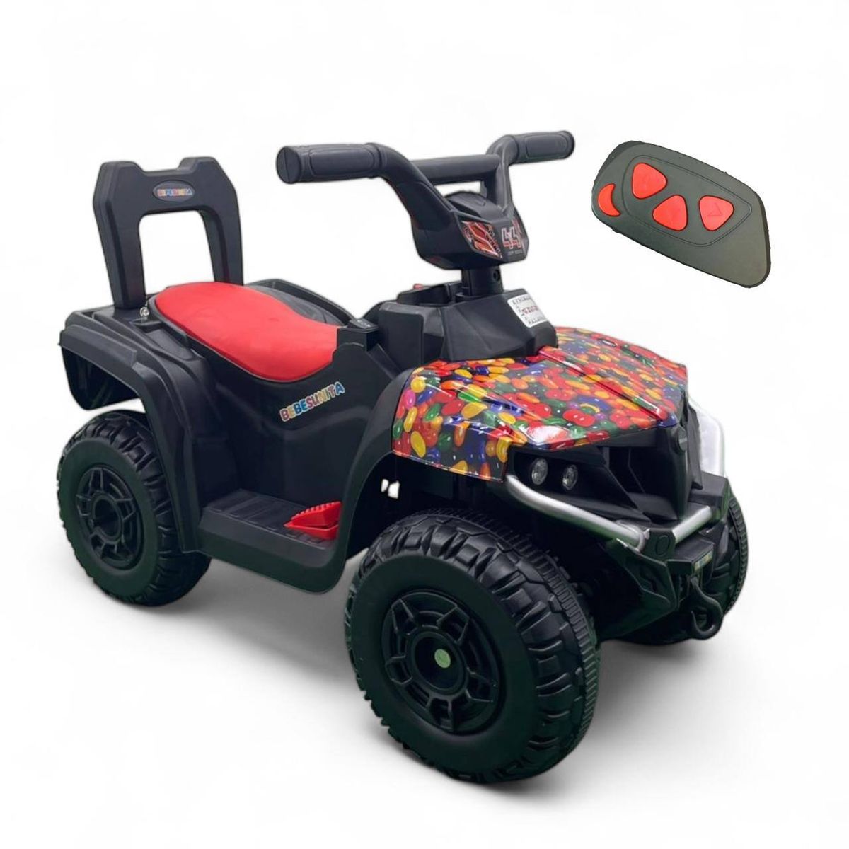 BRITOCHET - Cuatrimoto Eléctrica Niño Niña C/Remoto 1 a 4 Años REF 9988