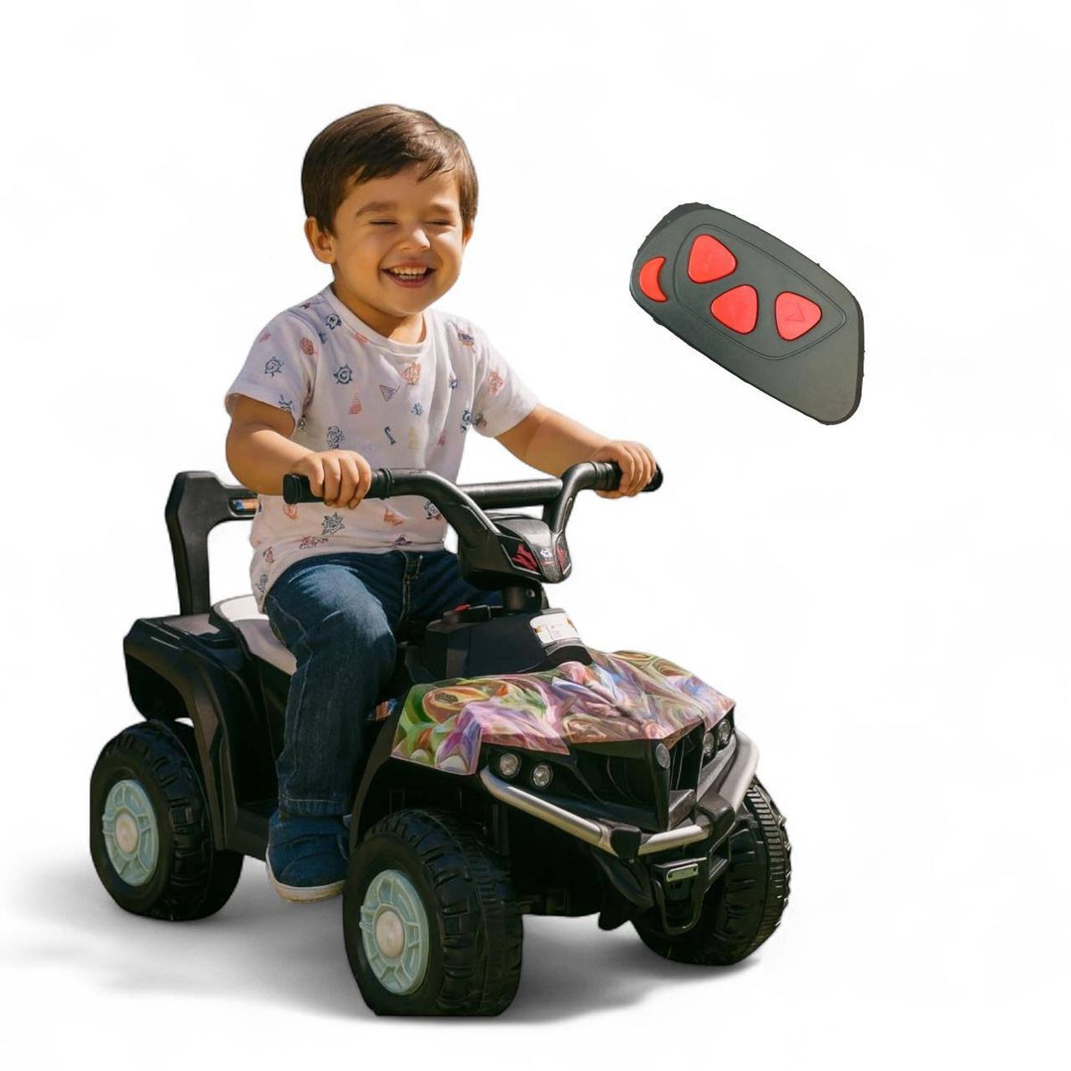 BRITOCHET - Cuatrimoto Eléctrica Niño Niña C/Remoto 1 a 4 Años REF 9988