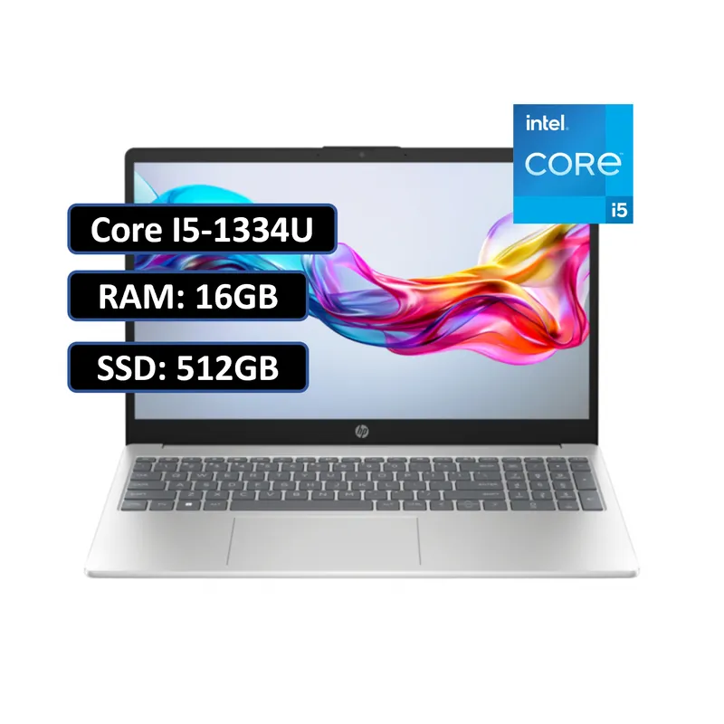 HP - PORTATIL HP 15 INTEL CORE I5 1334U/ RAM 16GB DDR4/ SSD 512GB M.2/ 15.6/ WIN11 HOME
