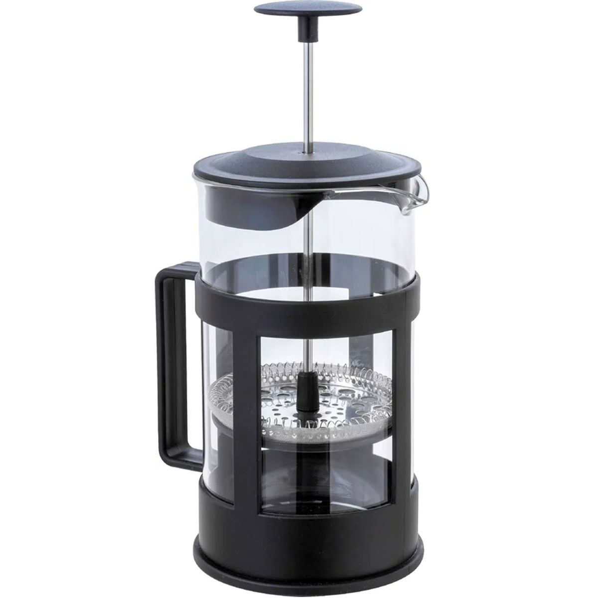 ONE PIXEL - Cafetera Prensa Francesa Acero Inoxidable 1L Vidrio Borosilicato