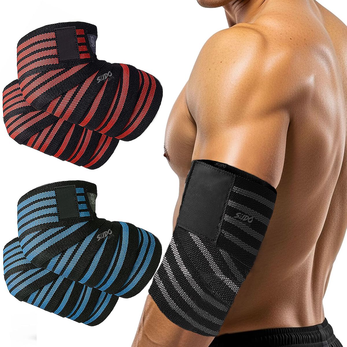 GENERICO - Vendas Coderas X2 Wraps Levantamiento Pesas Codos Gimnasio