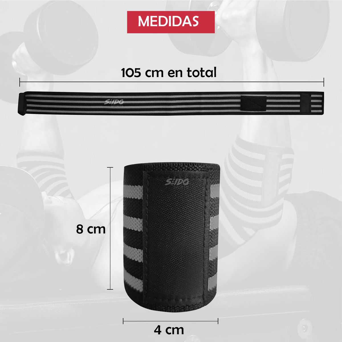 GENERICO - Vendas Coderas X2 Wraps Levantamiento Pesas Codos Gimnasio