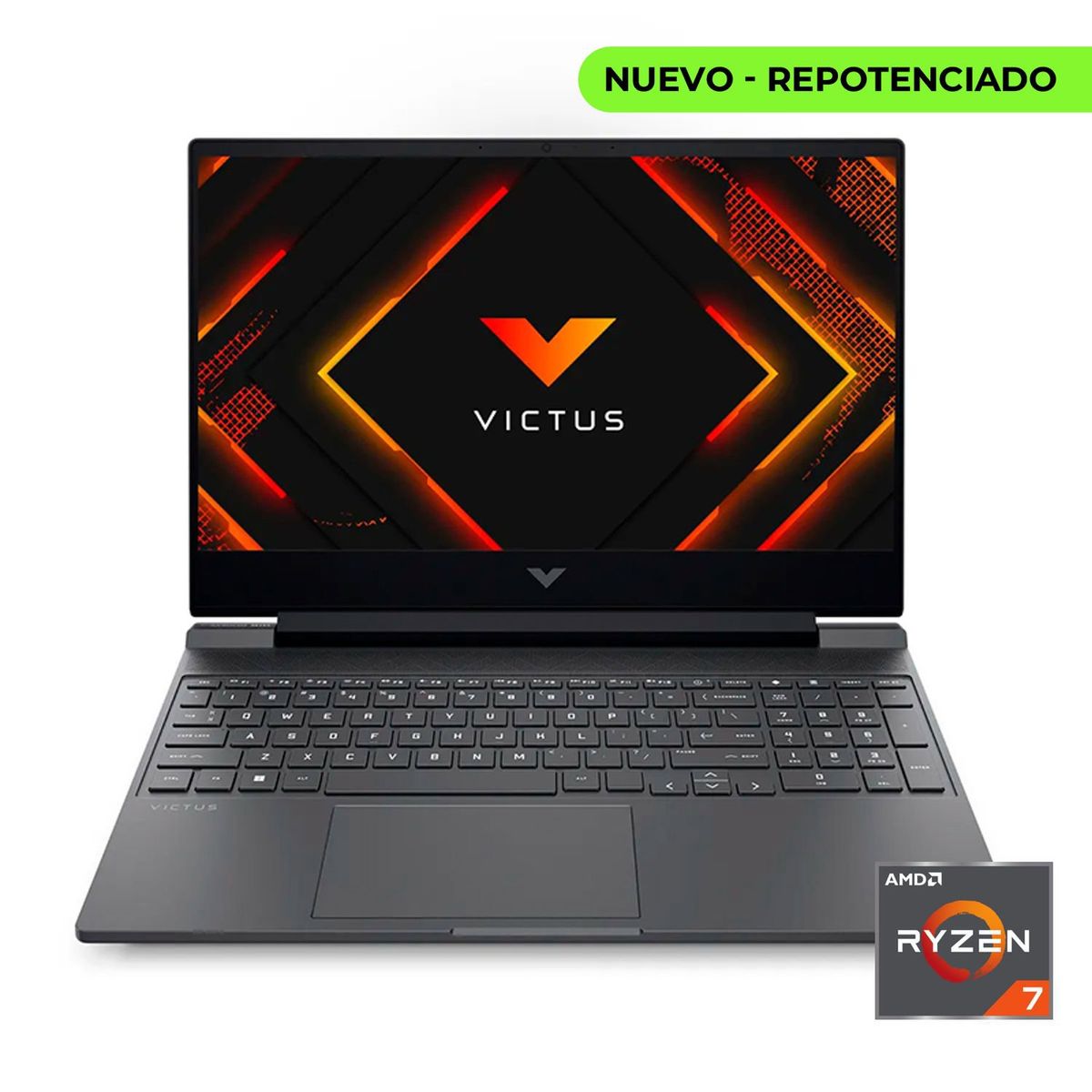 HP - PORTATIL HP VICTUS 15 AMD RYZEN 7 7445HS/RAM 16GB DDR5/ 512GB M.2/ 15.6/ RTX 3050 6GB