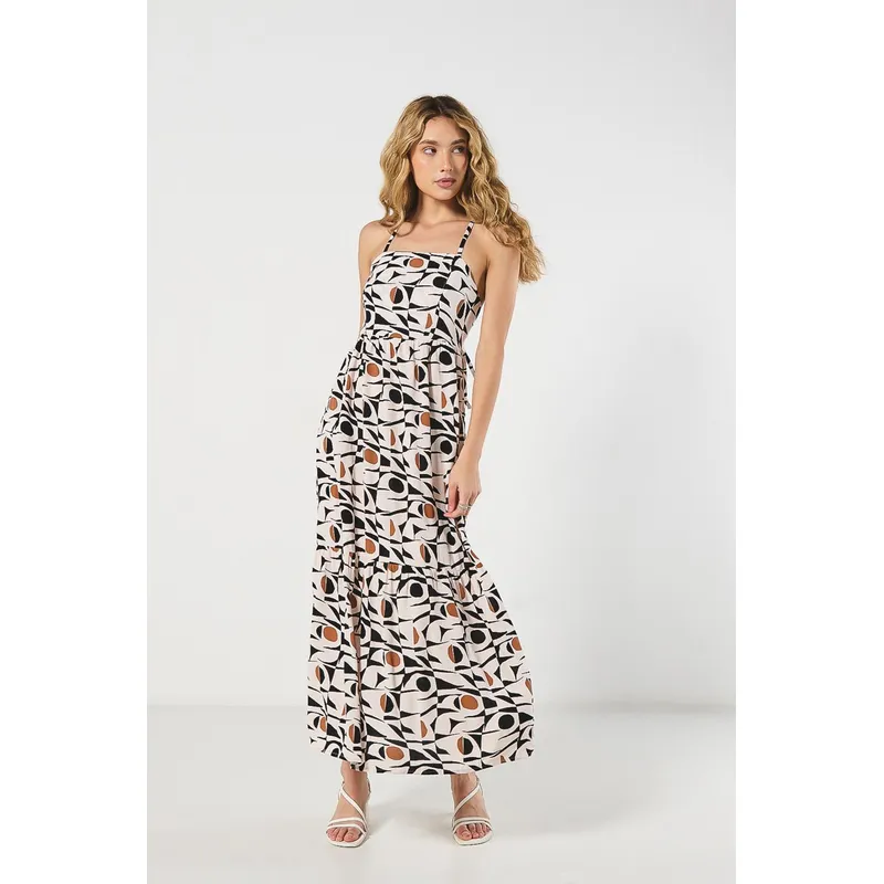 KOAJ - KOAJ Vestido largo con tiras ajustables. Mujer
