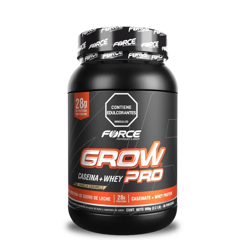 FORCE PERFORMANCE & HEALTH - Proteína Whey con Caseína – Grow Pro Force 2 lb