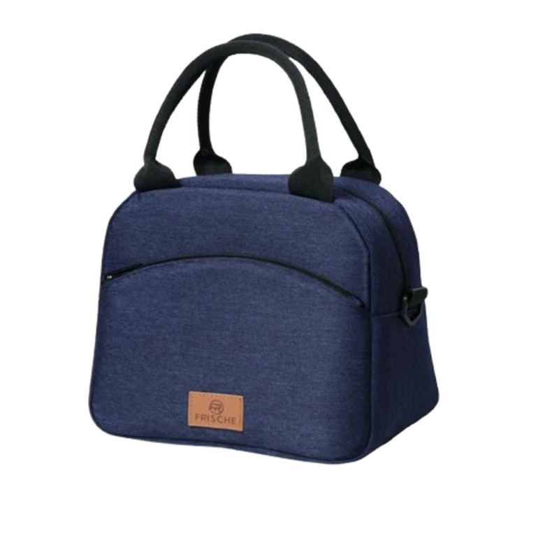 4LIFE - LONCHERA TÉRMICA PORTA COMIDA BOLSA ALMUERZO-AZUL OSCURO