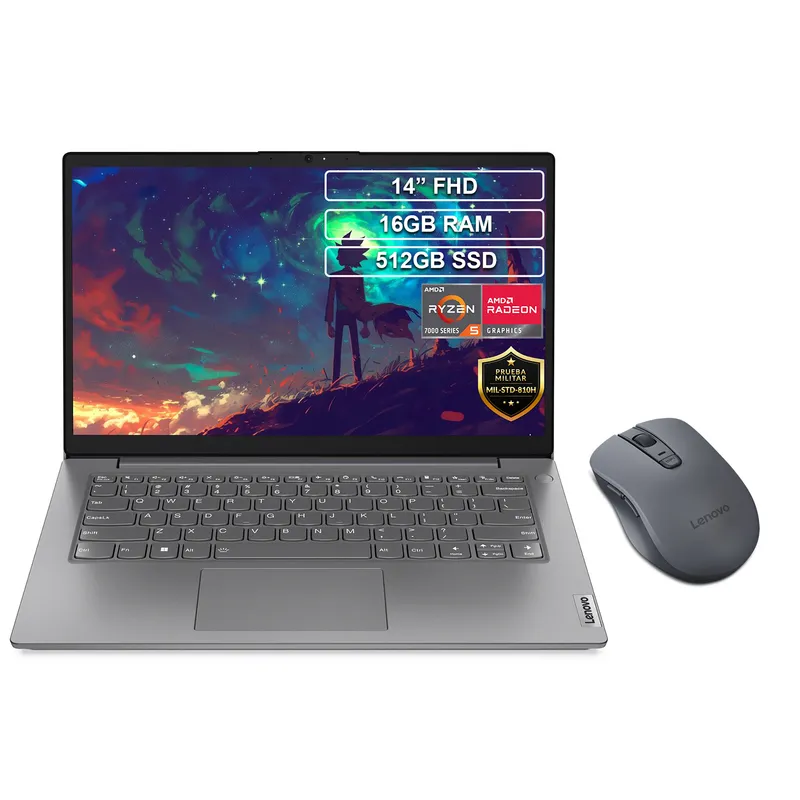 LENOVO - Portátil Lenovo V14 G4 Ryzen 5 7520U 16GB 512GB + Obsequio