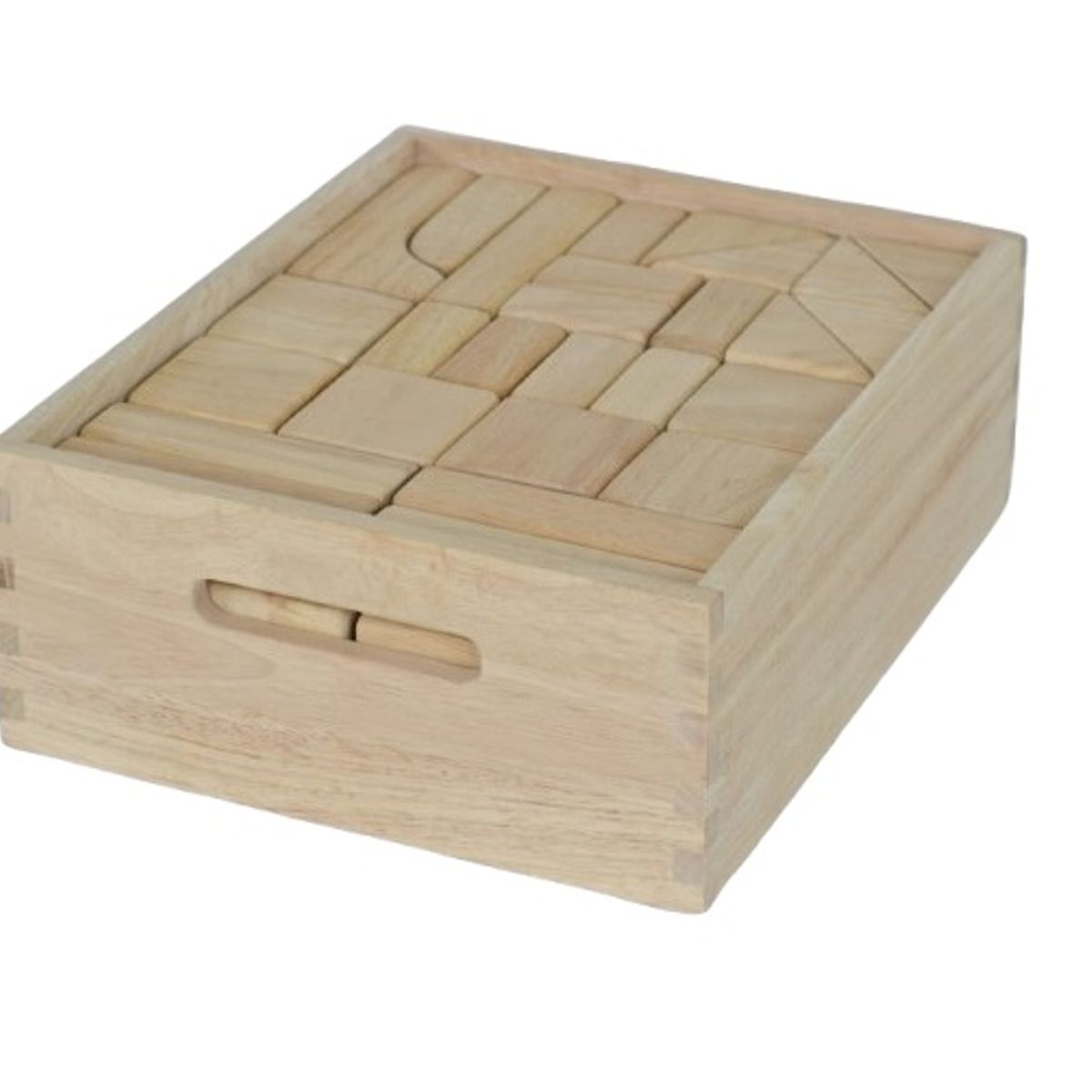 JUGANDO Y EDUCANDO - Bloques De Construcción Madera 86 Piezas Para Niños