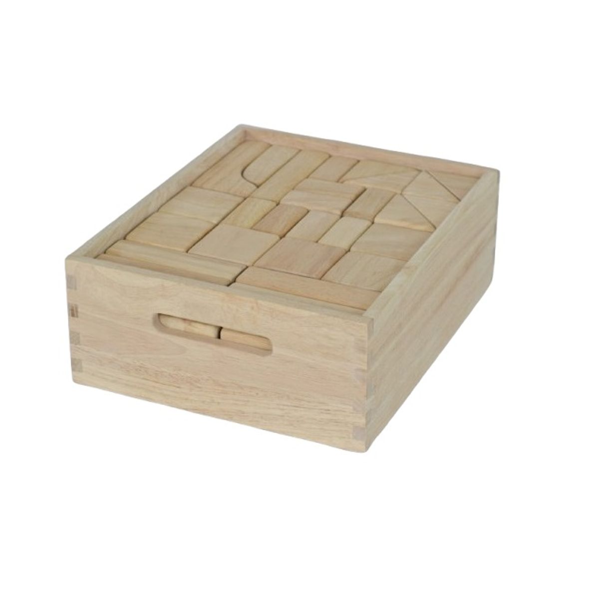 JUGANDO Y EDUCANDO - Bloques De Construcción Madera 86 Piezas Para Niños