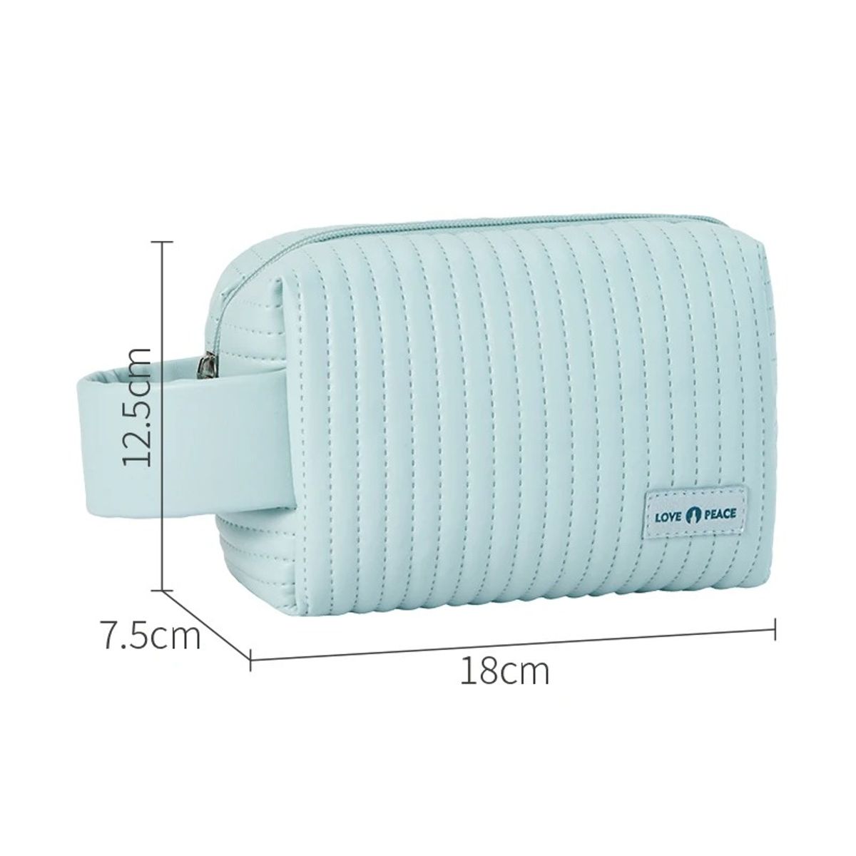 MULTIBAGS - COSMETIQUERA ORGANIZADOR MAQUILAJE NECESER VIAJE-AZUL CLARO