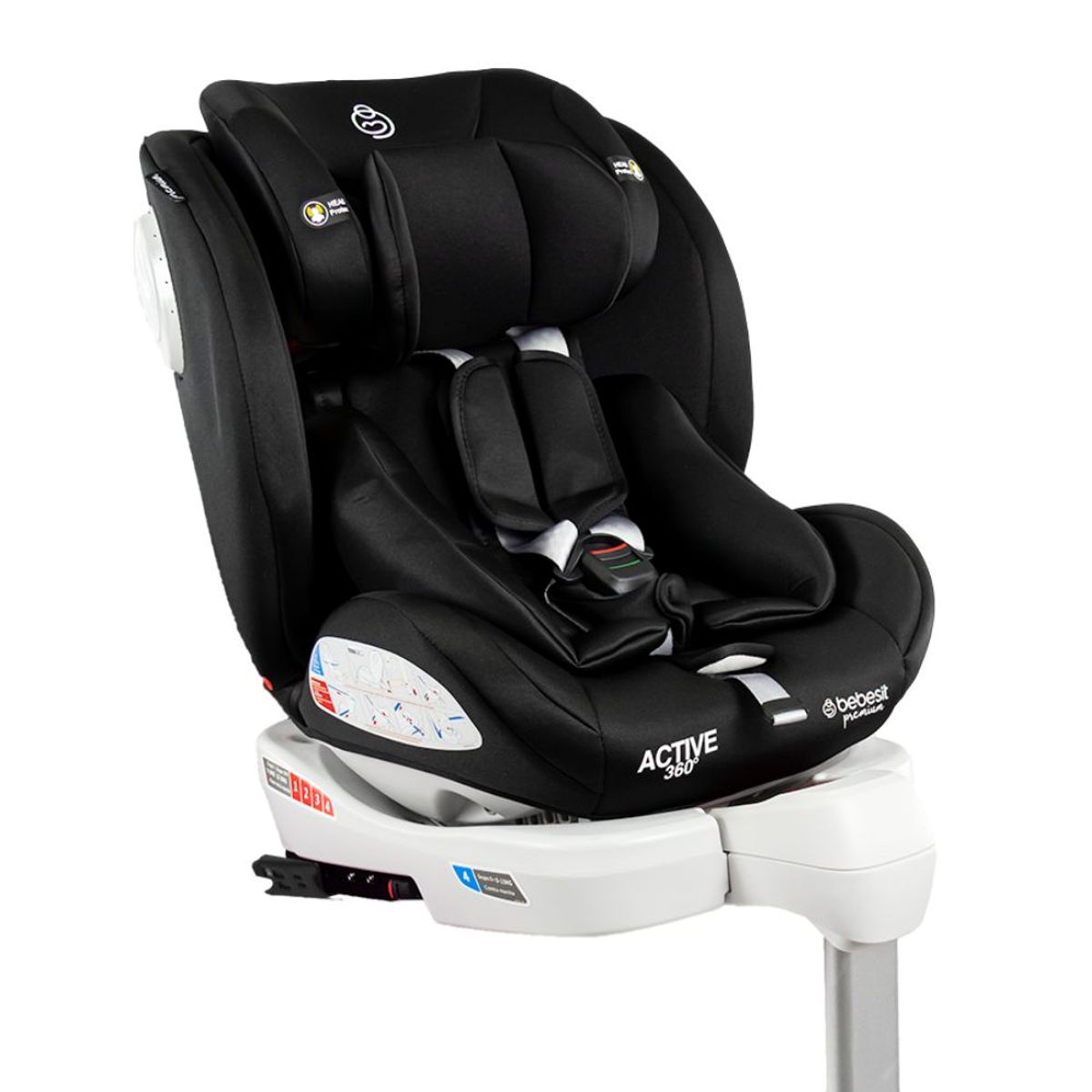 BEBESIT - Sillas para carro Bebe Active 360 Isofix Grupo 0-1-2-3