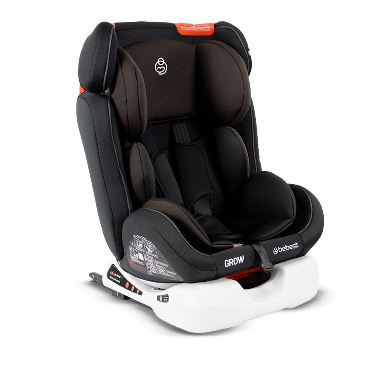 BEBESIT - Silla Auto Grow Isofix Negro Bebesit.