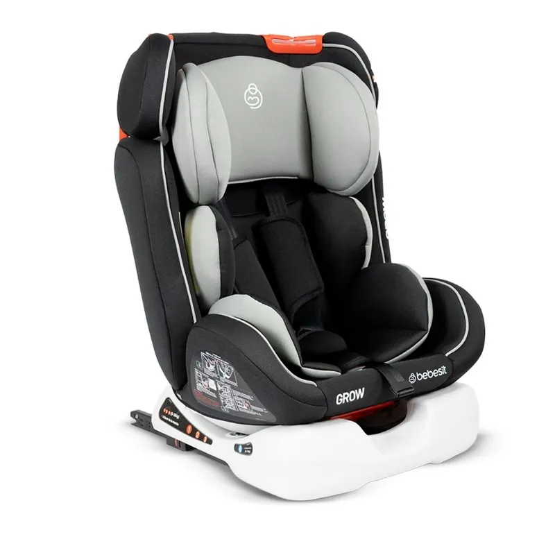 BEBESIT - Silla Auto Grow Isofix Gris Bebest.