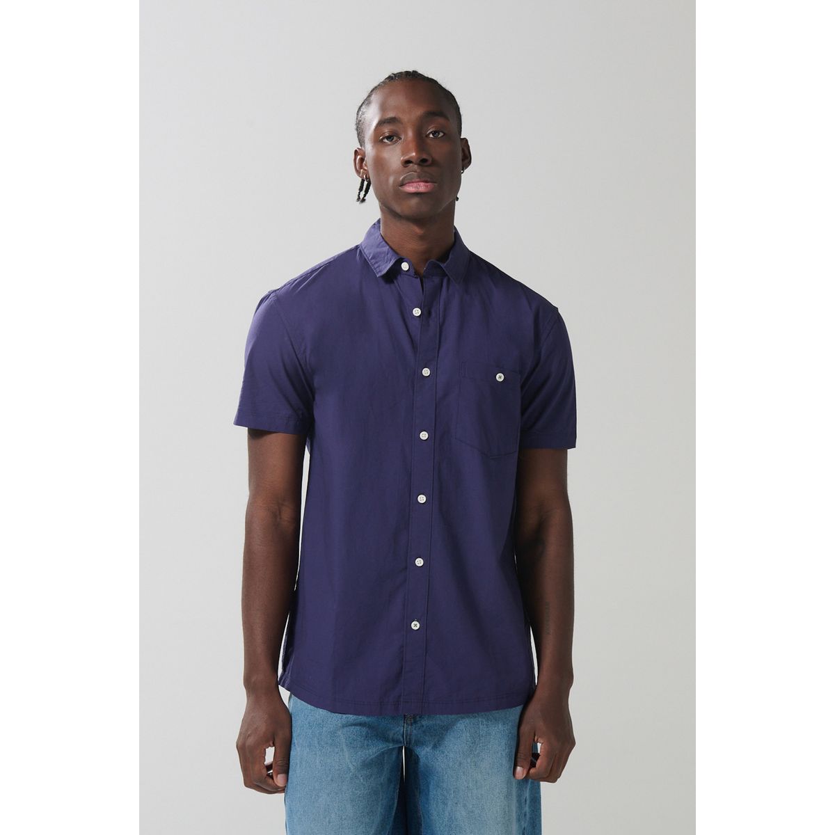 KOAJ - KOAJ Camisa sport collar manga corta en colores solidos de t Hombre