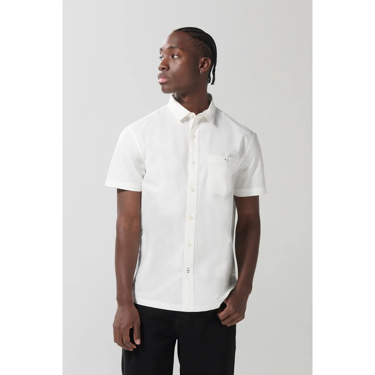 KOAJ - KOAJ Camisa sport collar manga corta en colores solidos de t Hombre